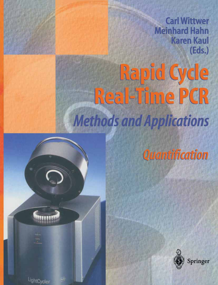 Rapid Cycle Real-Time PCR - Methods and Applications