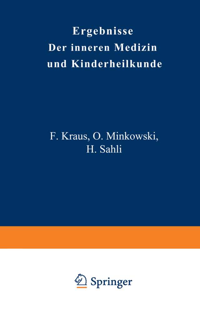 Ergebnisse der Inneren Medizin und Kinderheilkunde