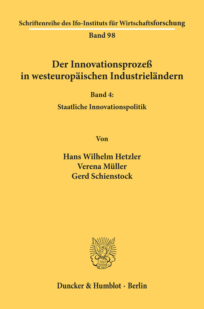 Der Innovationsprozeß in westeuropäischen Industrieländern.