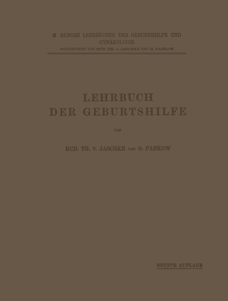 Lehrbuch der Geburtshilfe