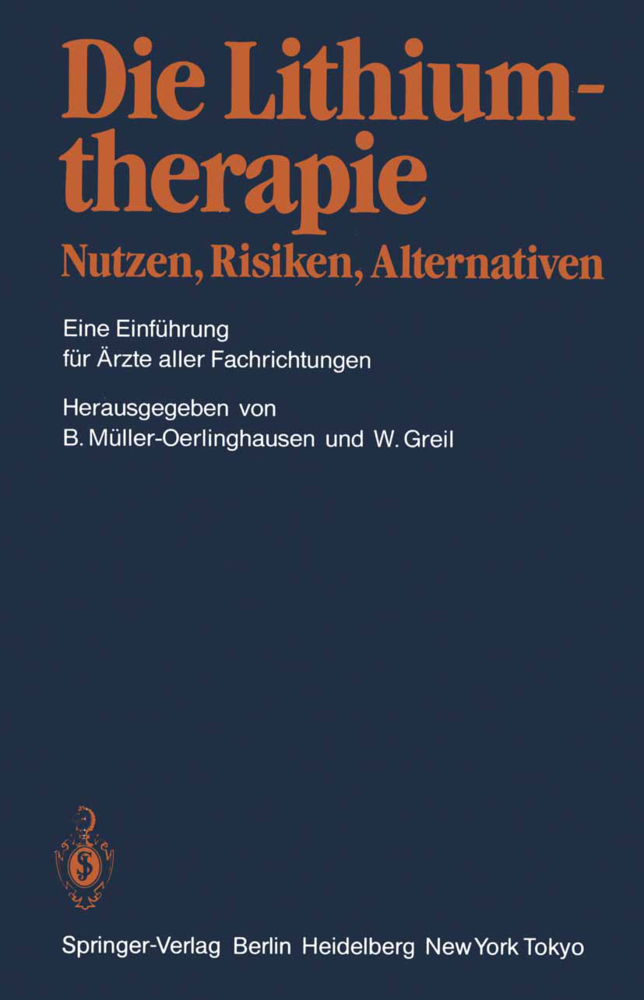 Die Lithiumtherapie Nutzen, Risiken, Alternativen