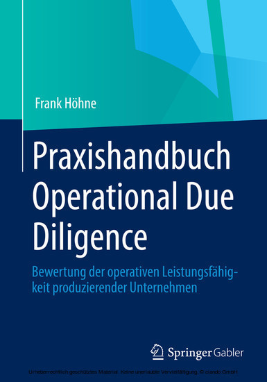 Praxishandbuch Operational Due Diligence