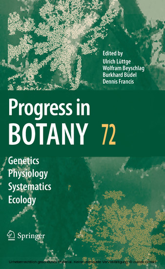 Progress in Botany 72. Vol.72