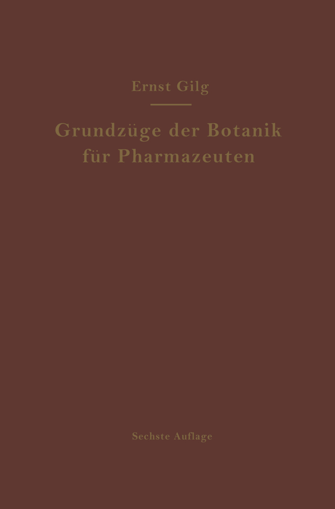 Grundzüge der Botanik für Pharmazeuten