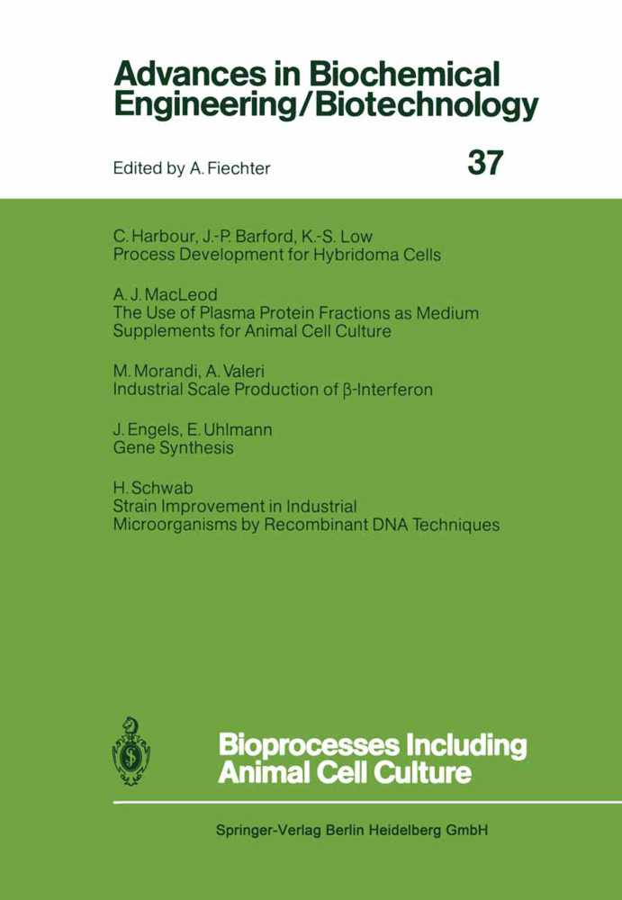 Bioprocesses Including Animal Cell Culture