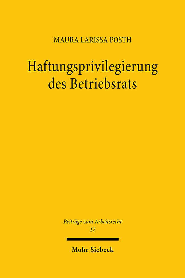 Haftungsprivilegierung des Betriebsrats