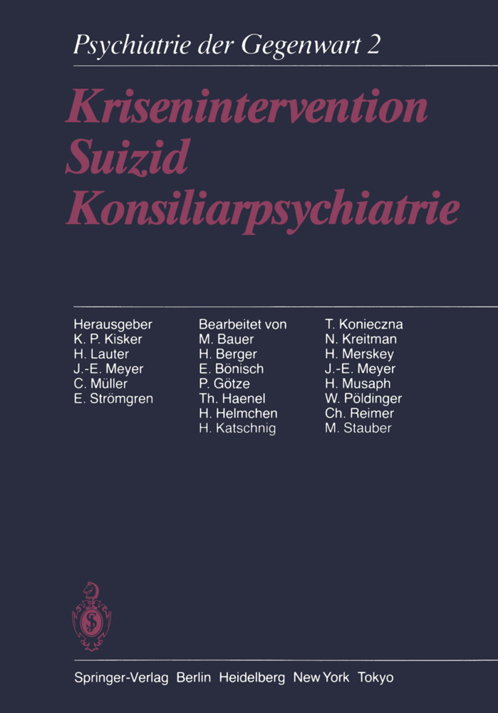 Krisenintervention Suizid Konsiliarpsychiatrie