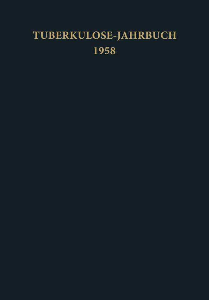 Tuberkulose-Jahrbuch 1958