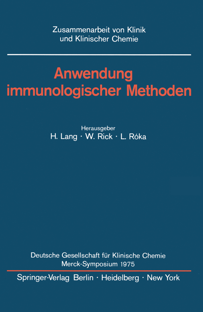 Anwendung immunologischer Methoden