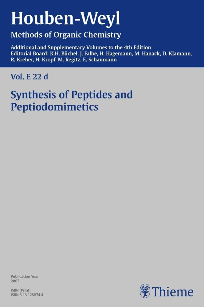 Houben-Weyl Methods of Organic Chemistry Vol. E 22d, 4th Edition Supplement