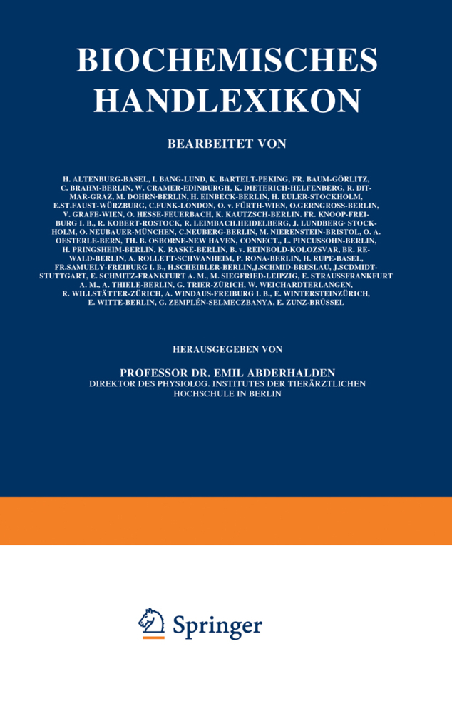 Biochemisches Handlexikon
