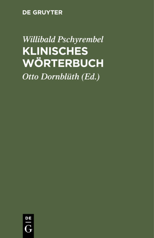 Klinisches Wörterbuch