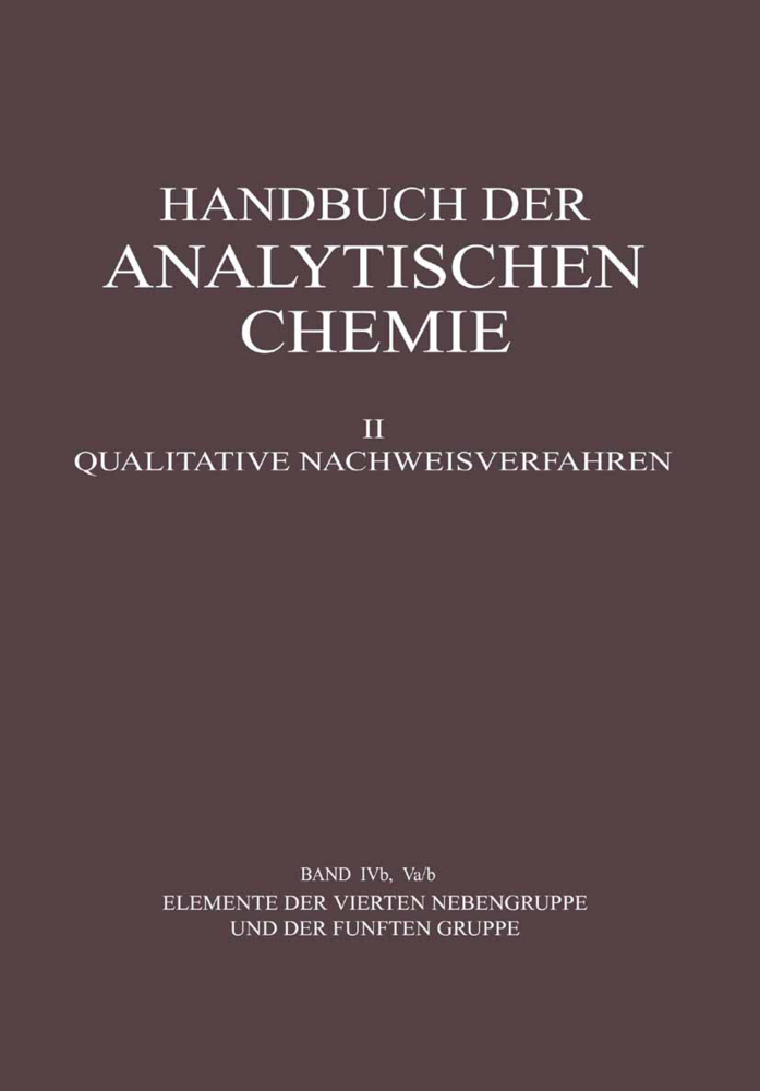Elemente der Vierten Nebengruppe und der Fünften Gruppe