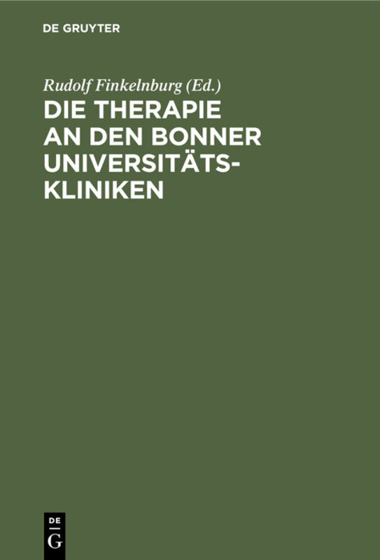 Die Therapie an den Bonner Universitätskliniken