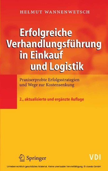 Erfolgreiche Verhandlungsführung in Einkauf und Logistik