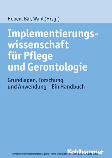 Implementierungswissenschaft für Pflege und Gerontologie