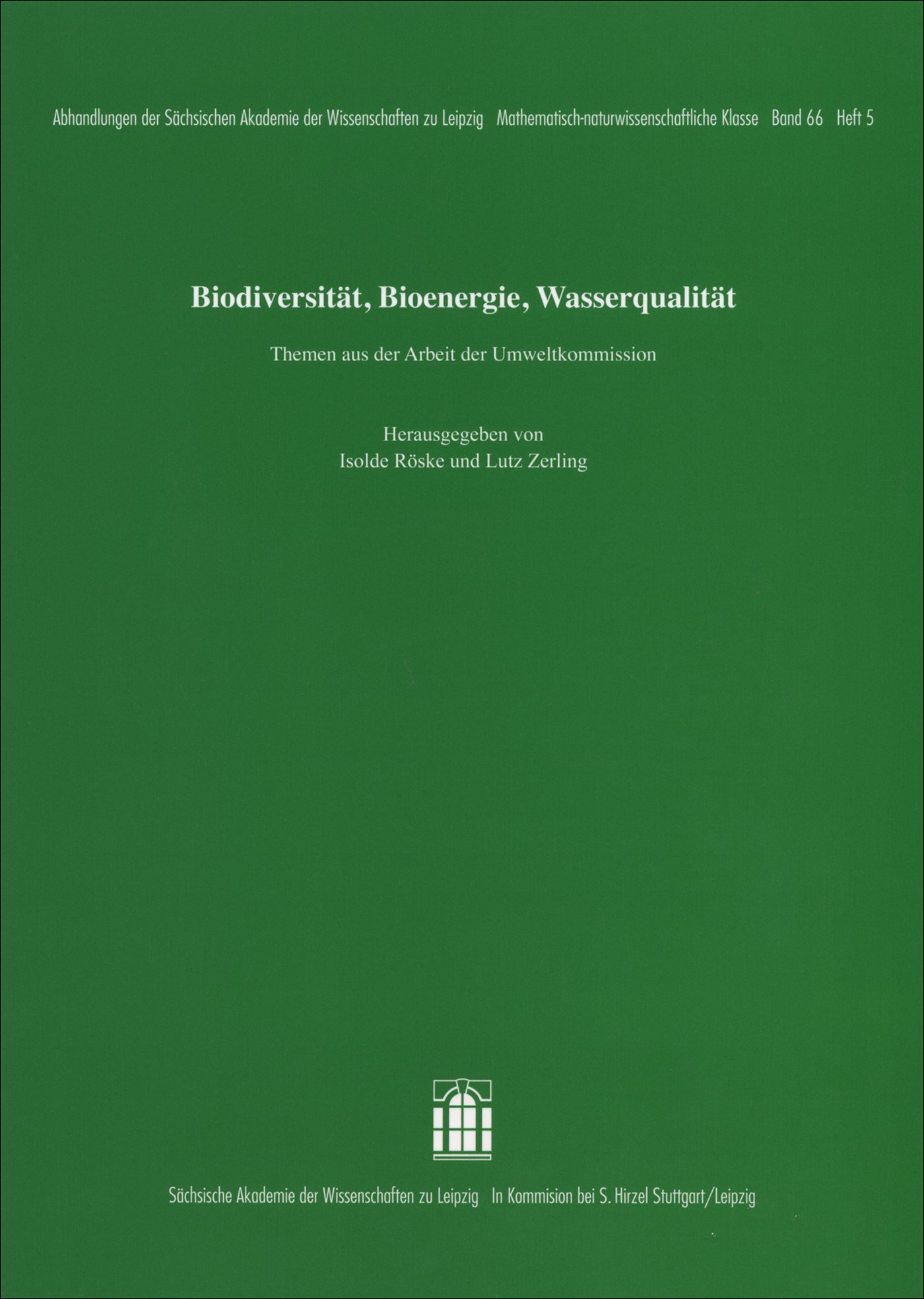 Biodiversität, Bioenergie, Wasserqualität