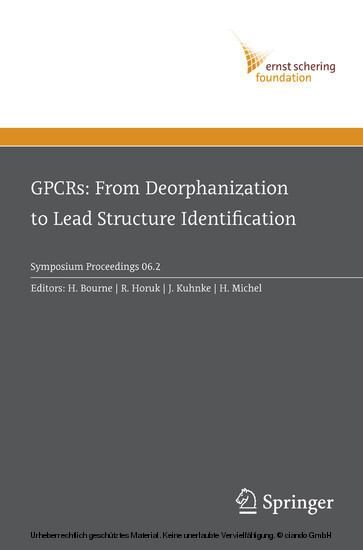 GPCRs: From Deorphanization to Lead Structure Identification