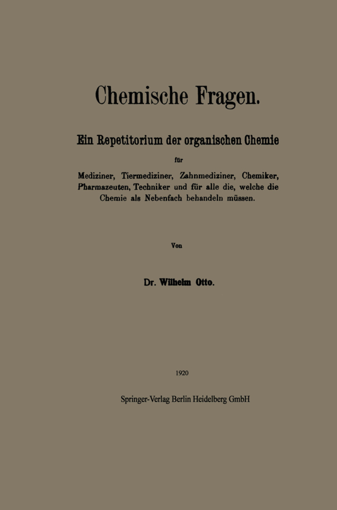 Chemische Fragen