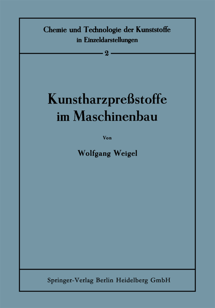 Kunstharzpreßstoffe im Maschinenbau