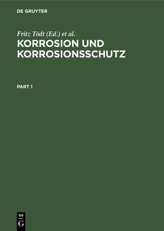 Korrosion und Korrosionsschutz