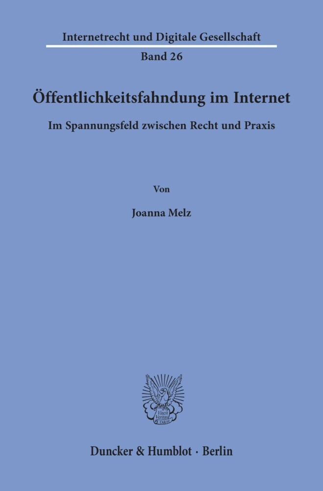 Öffentlichkeitsfahndung im Internet.