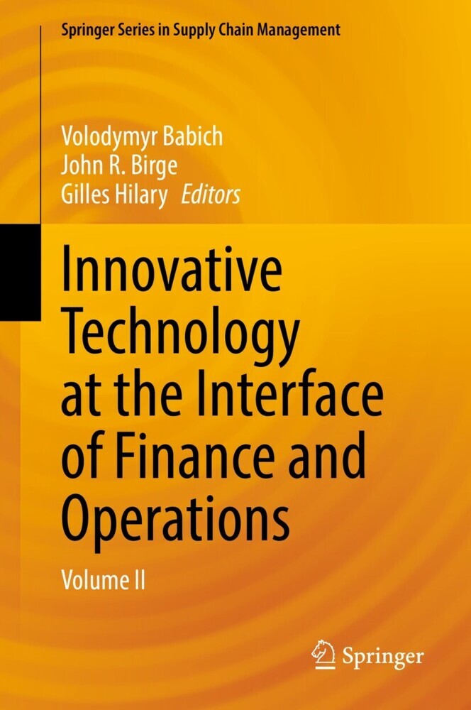 Innovative Technology at the Interface of Finance and Operations