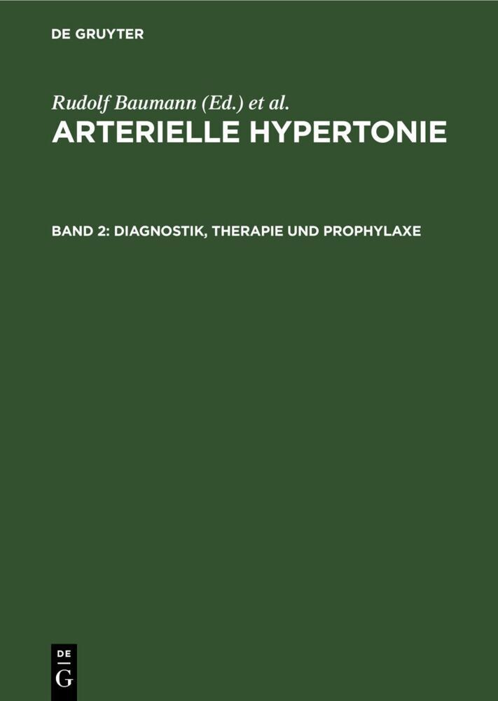 Diagnostik, Therapie und Prophylaxe