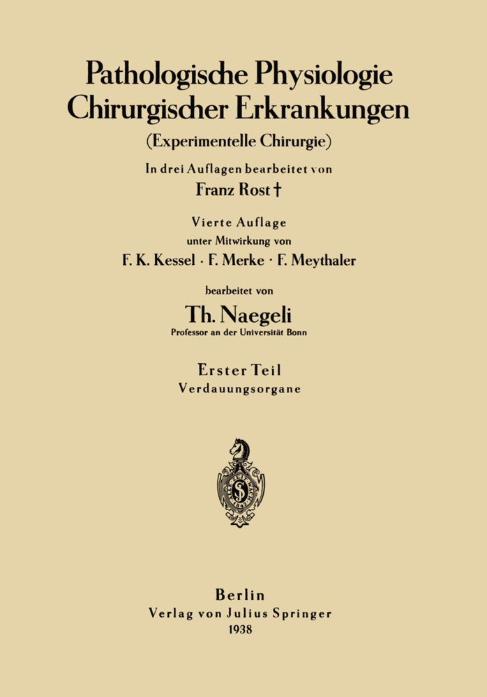 Pathologische Physiologie Chirurgischer Erkrankungen