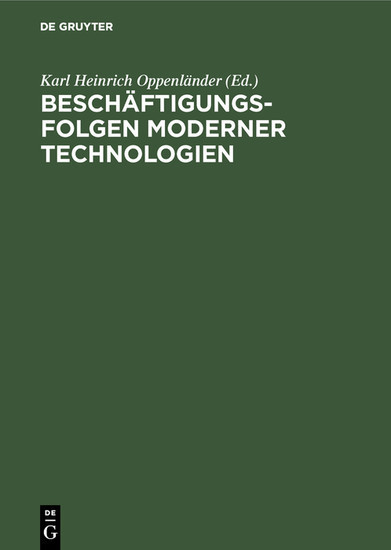 Beschäftigungsfolgen moderner Technologien