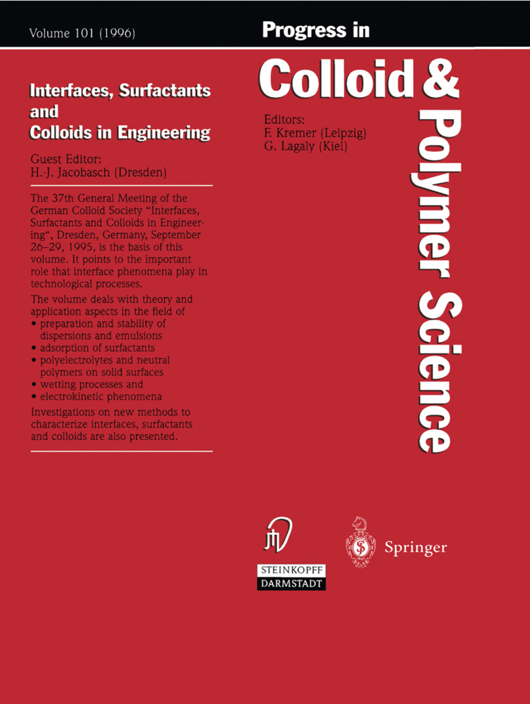 Interfaces, Surfactants and Colloids in Engineering