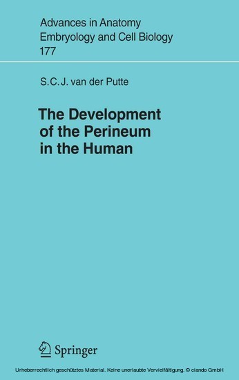 The Development of the Perineum in the Human