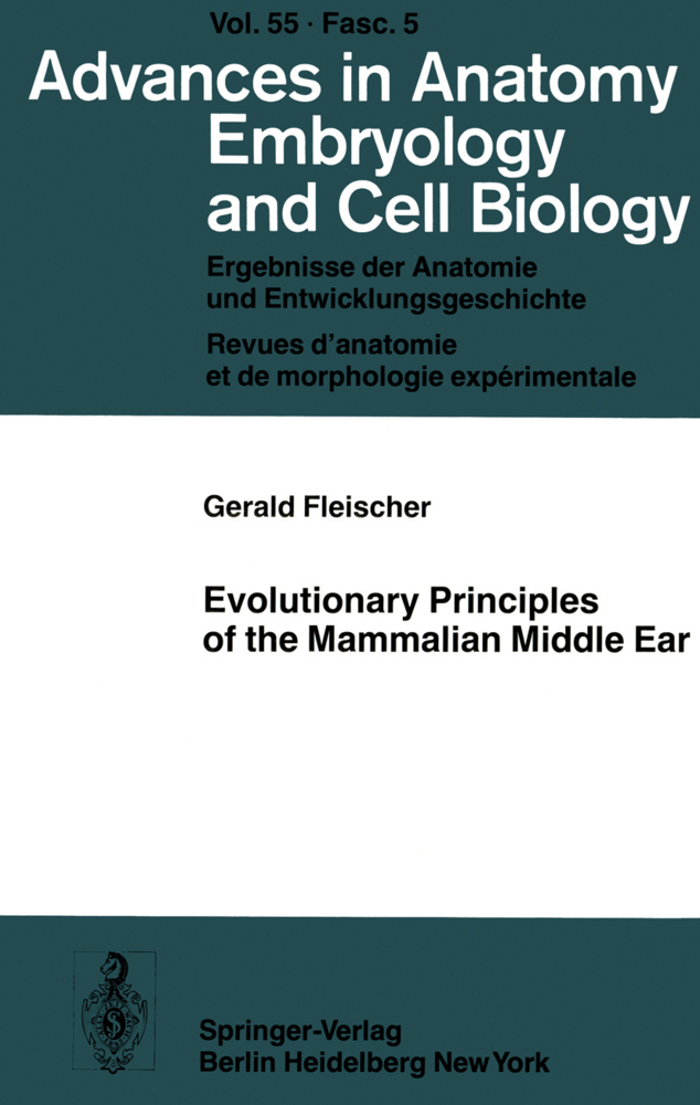 Evolutionary Principles of the Mammalian Middle Ear