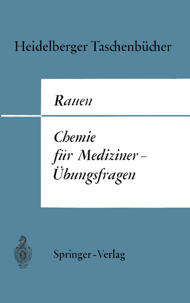 Chemie für Mediziner - Übungsfragen