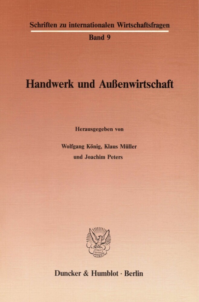Handwerk und Außenwirtschaft.