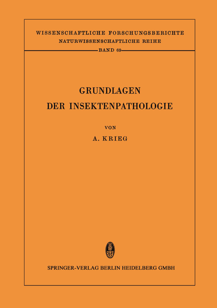 Grundlagen der Insektenpathologie