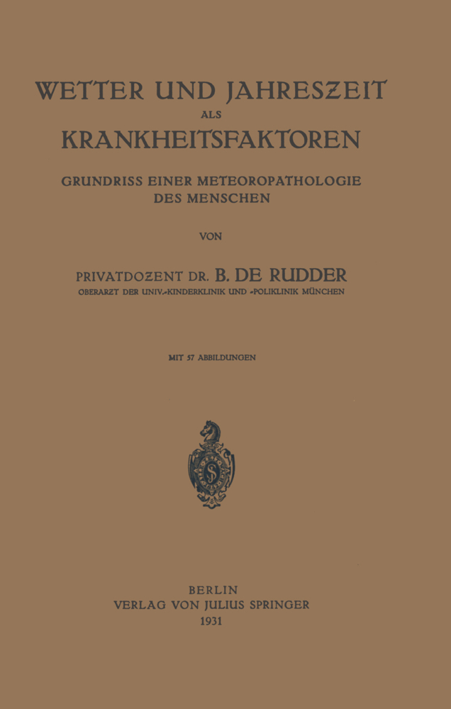 Wetter und Jahreszeit als Krankheitsfaktoren