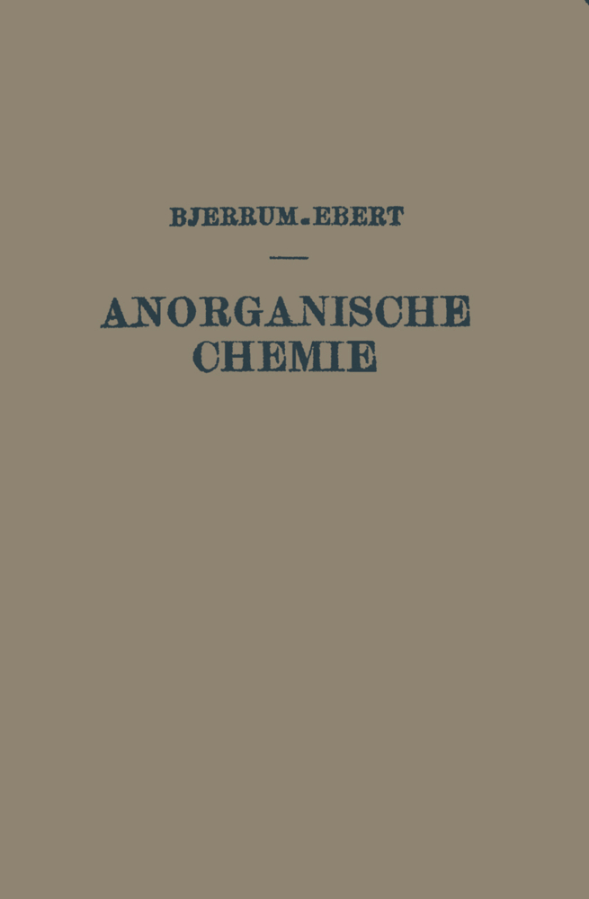 Kurzes Lehrbuch der Anorganischen Chemie