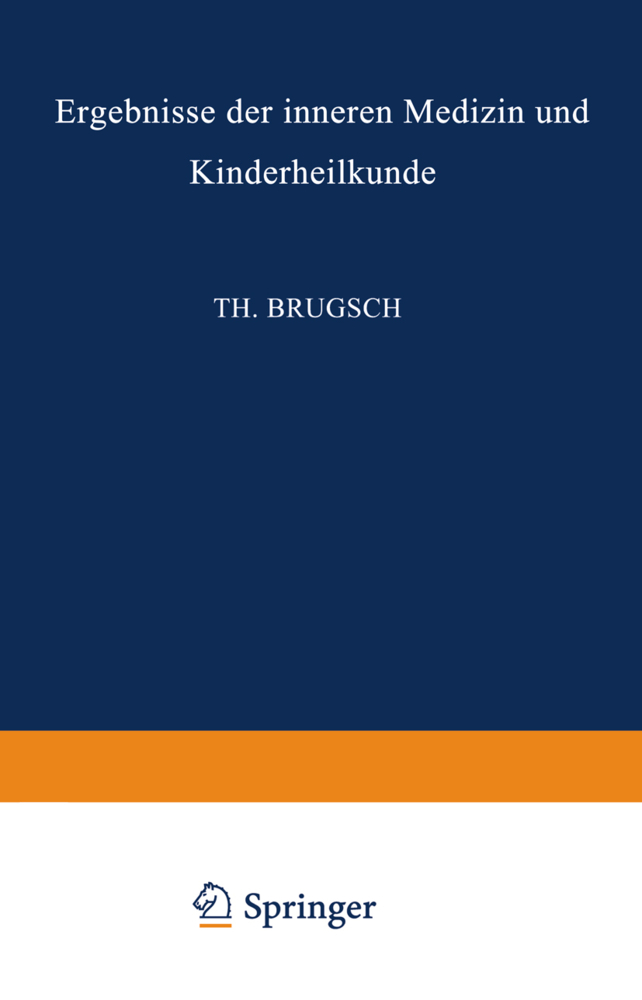 Ergebnisse der Inneren Medizin und Kinderheilkunde