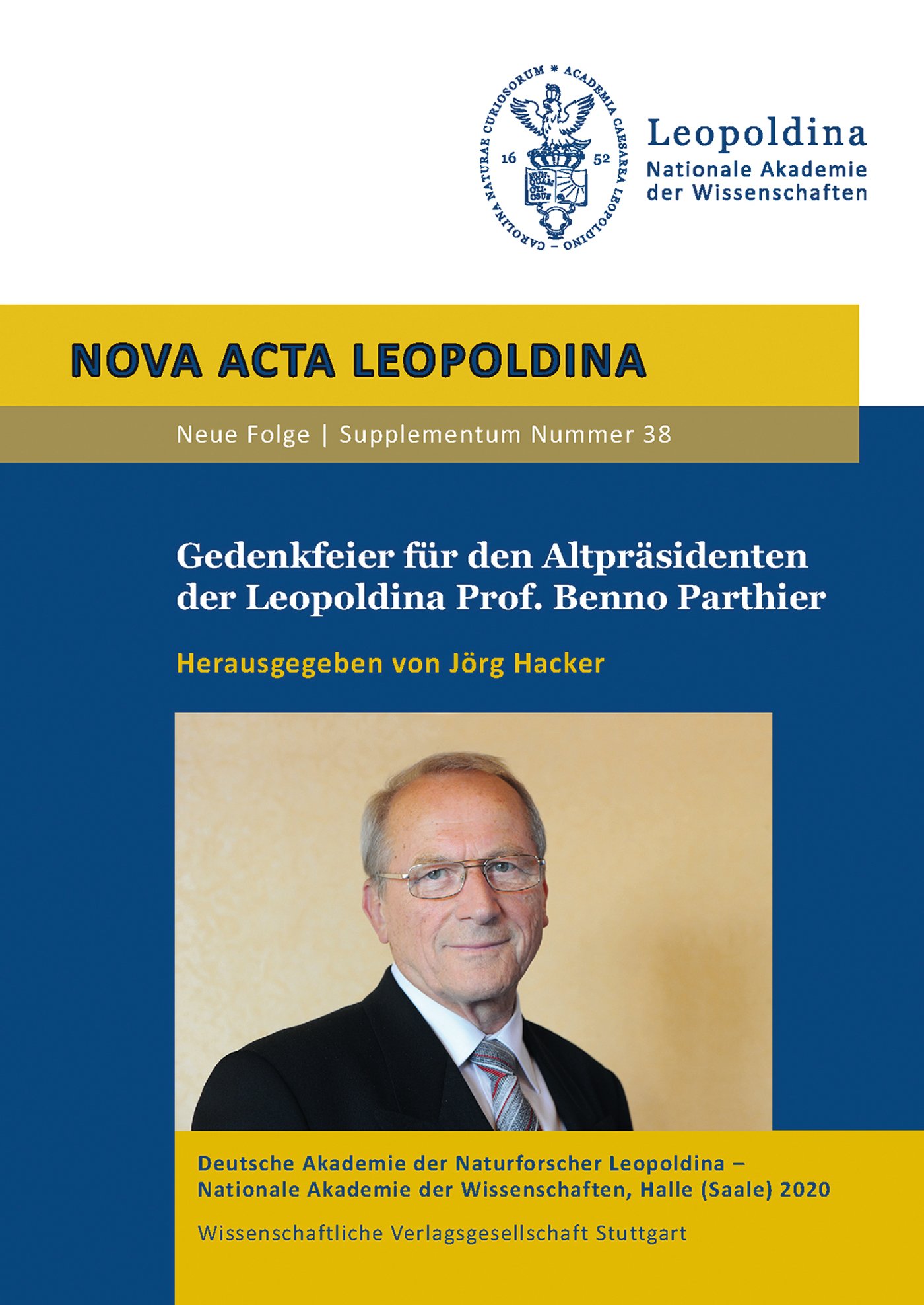 Gedenkfeier für den Altpräsidenten der Leopoldina Prof. Benno Parthier