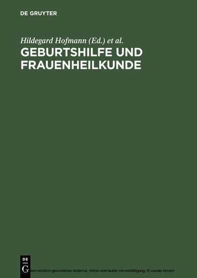 Geburtshilfe und Frauenheilkunde