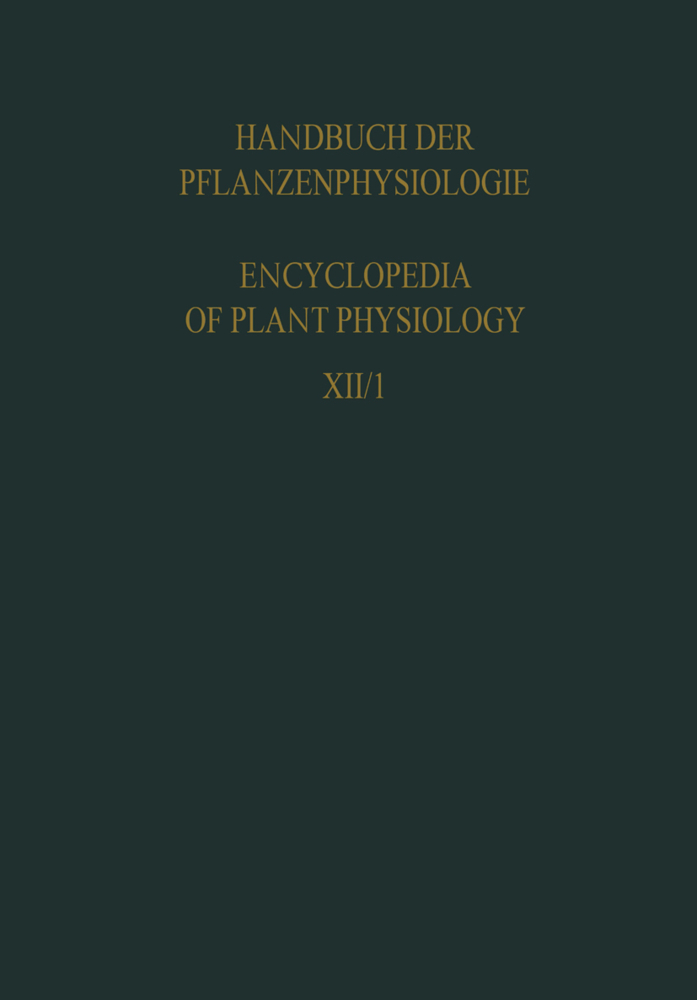 Plant Respiration Inclusive Fermentations and Acid Metabolism / Pflanzenatmung Einschliesslich Gärungen und Säurestoffwechsel, 5 Tle.
