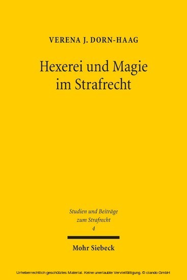 Hexerei und Magie im Strafrecht