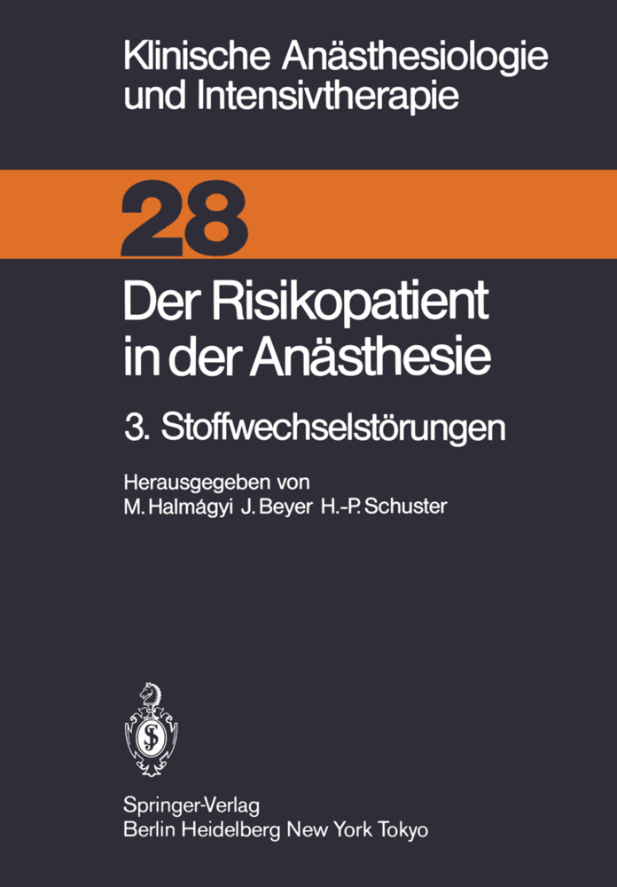 Der Risikopatient in der Anästhesie. Bd.3