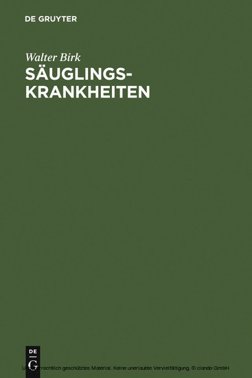 Säuglingskrankheiten