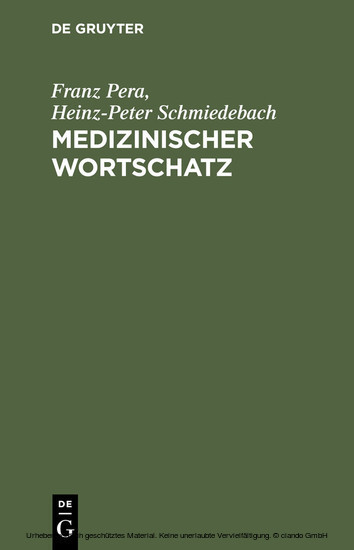 Medizinischer Wortschatz