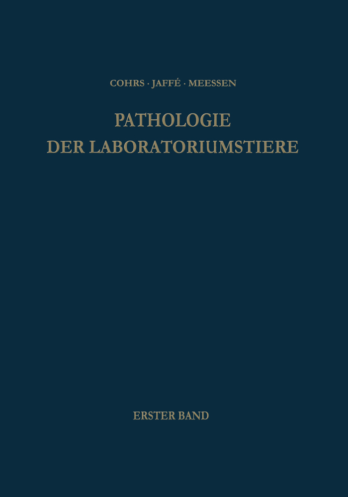 Pathologie der Laboratoriumstiere, 2 Tle.