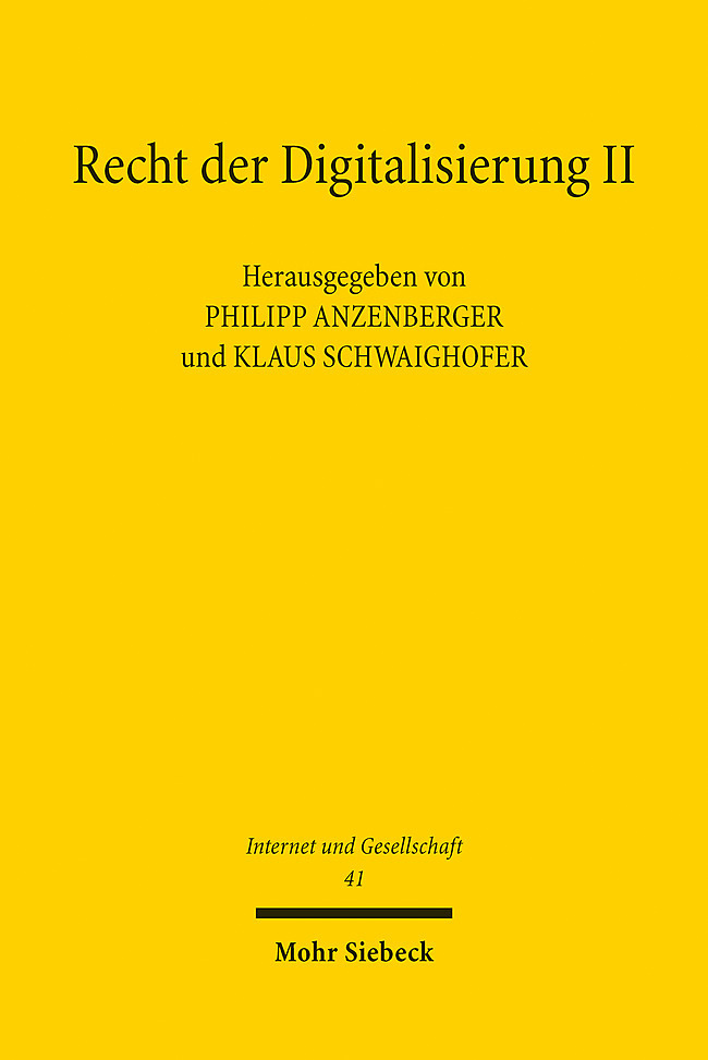 Recht der Digitalisierung II