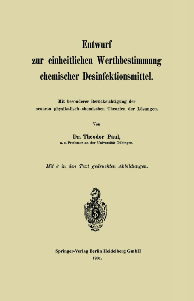 Entwurf zur einheitlichen Werthbestimmung chemischer Desinfektionsmittel