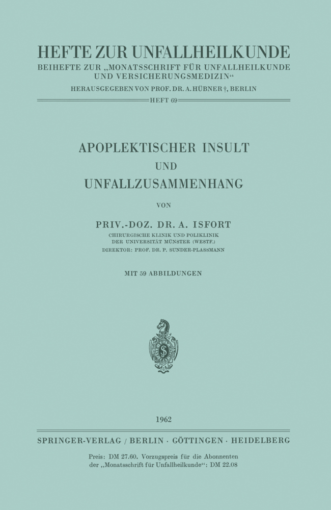 Apoplektischer Insult und Unfallzusammenhang